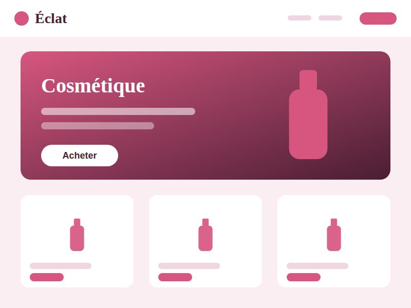 Aperçu du modèle Éclat
